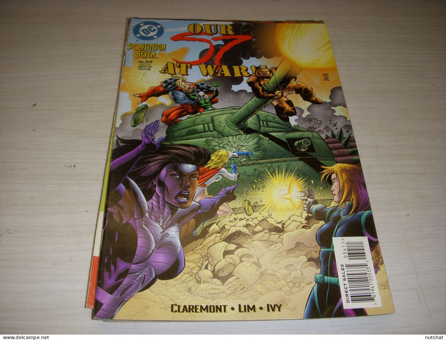 DC COMICS SOVEREIGN SEVEN N° 34 1998 OUR S7 AT WARS - Autre Magazines