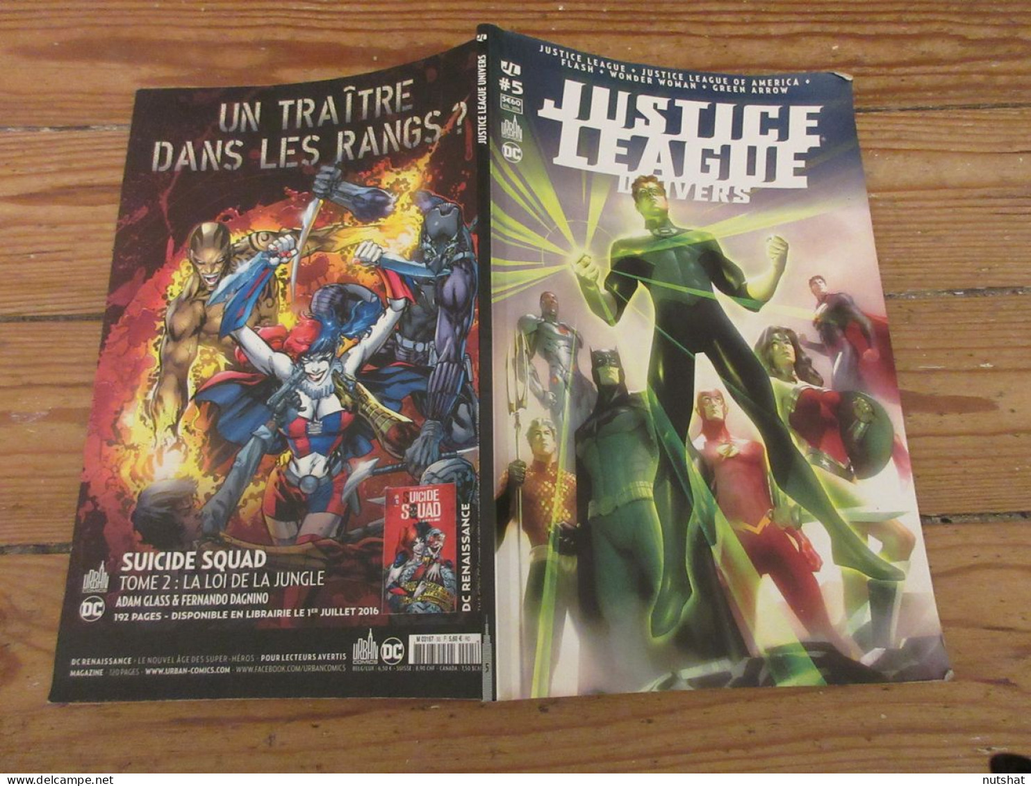 BD DC COMICS JUSTICE LEAGUE UNIVERS N° 5 07.2016 Lex LUTHOR FLASH WONDER WOMAN   - Autre Magazines