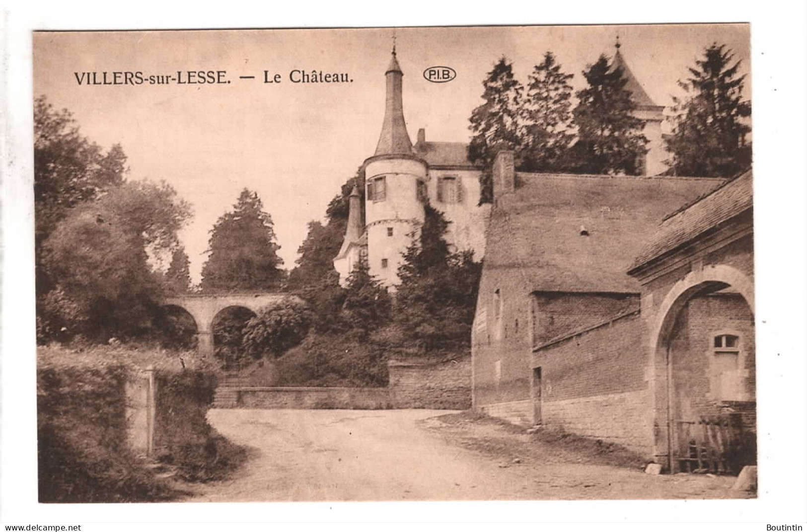 Lot De 2 Cartes Villers Sur Lesse Château - Houyet