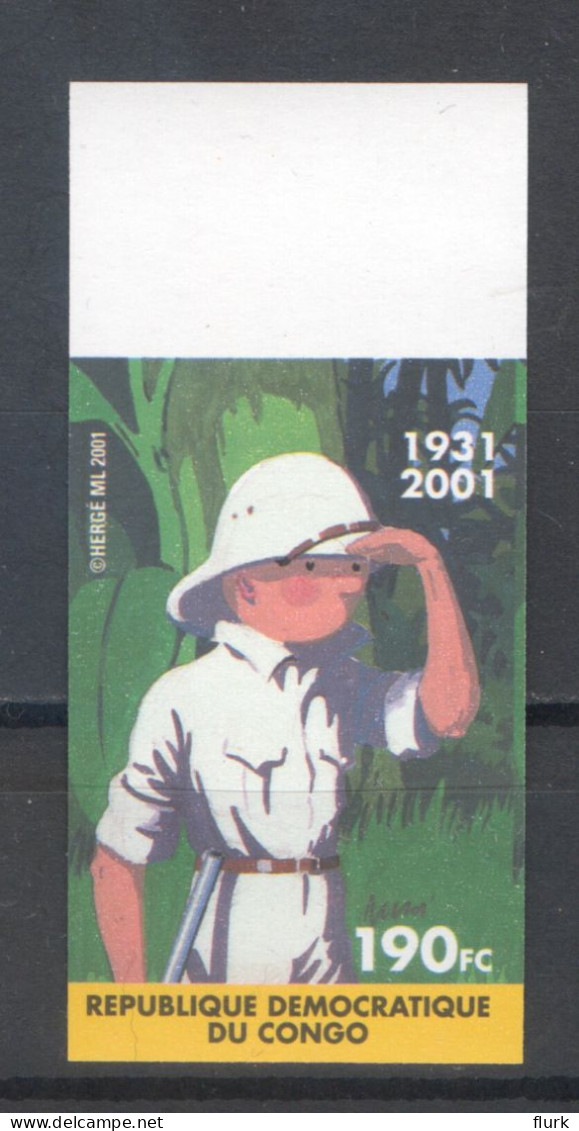 Congo Nr 2092 Ongetand Kuifje Tintin Perfect - Mint/hinged