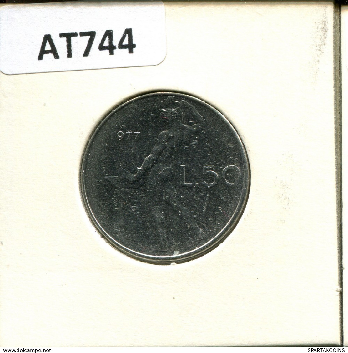 50 LIRE 1977 ITALY Coin #AT744.U.A - 50 Lire