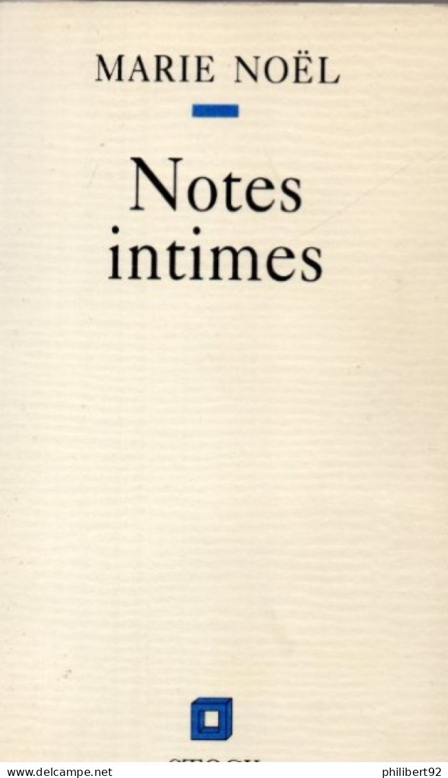 Marie Noël. Notes Intimes. - Bourgogne