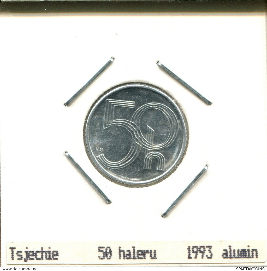 50 HALERU 1993 TCHÉCOSLOVAQUIE CZECHOSLOVAQUIE SLOVAKIA Pièce #AS548.F.A - Cecoslovacchia