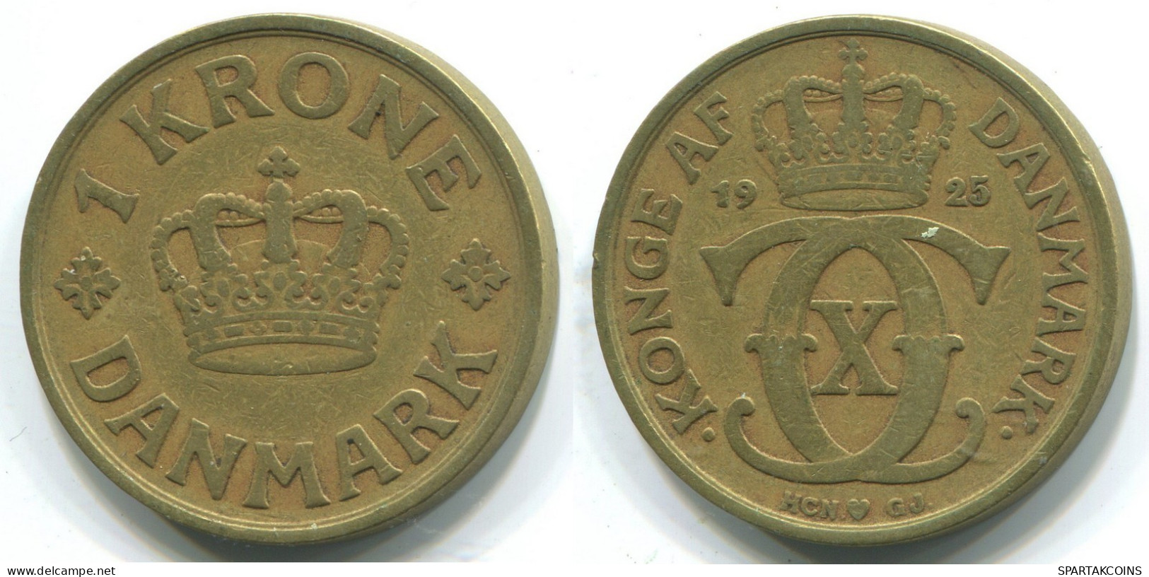1 KRONE 1925 DINAMARCA DENMARK Moneda #WW1001.E.A - Dänemark