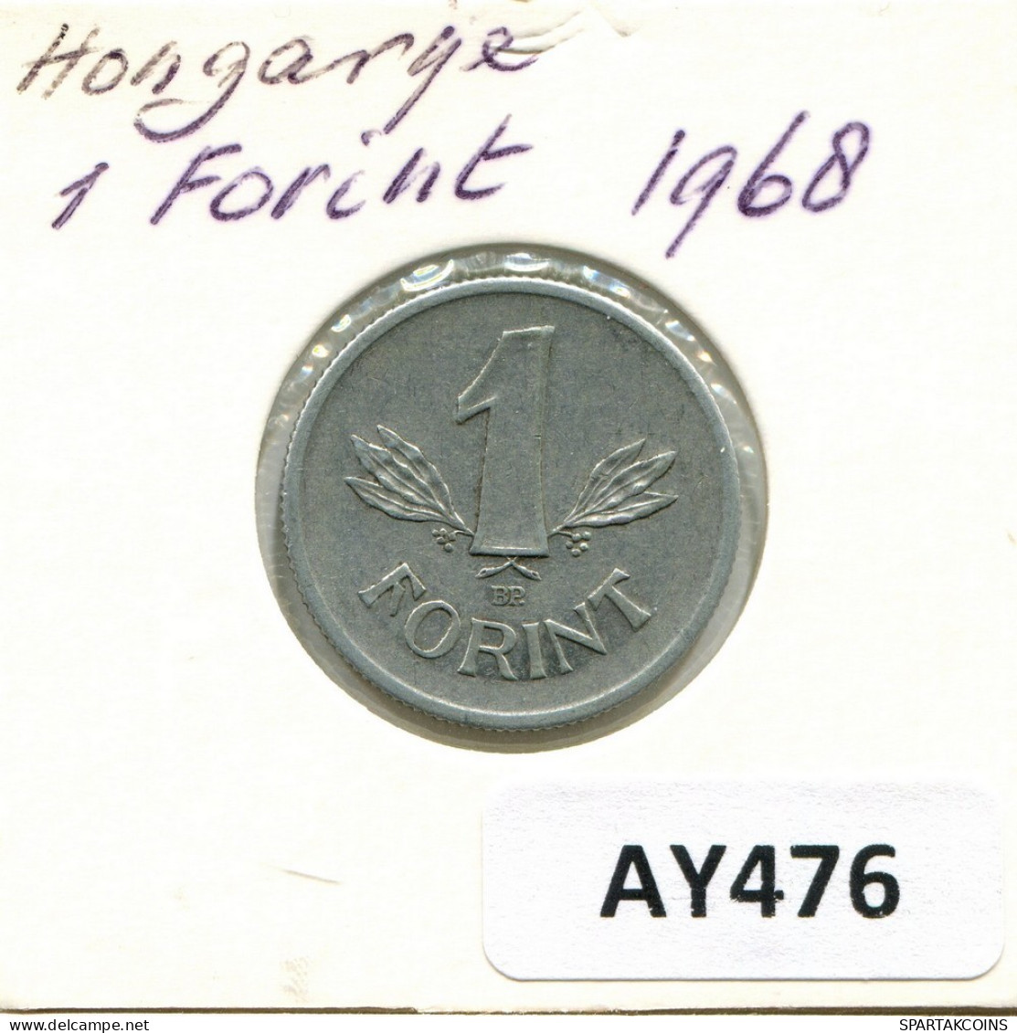 1 FORINT 1968 HONGRIE HUNGARY Pièce #AY476.F.A - Hongrie