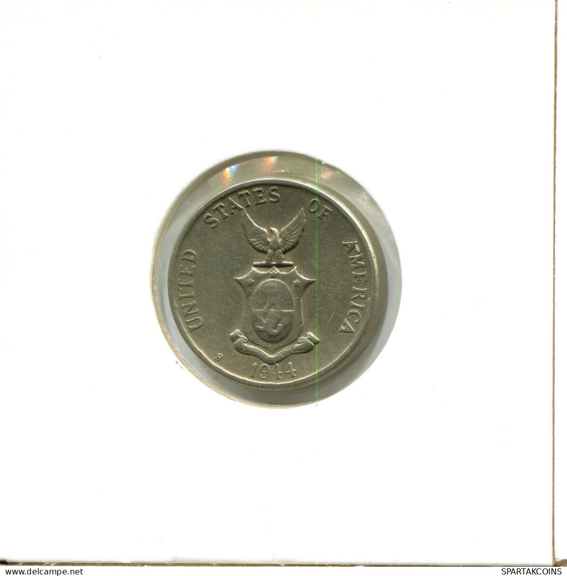 5 CENTAVOS 1944 FILIPINAS PHILIPPINES PLATA Moneda #AX571.E.A - Philippinen