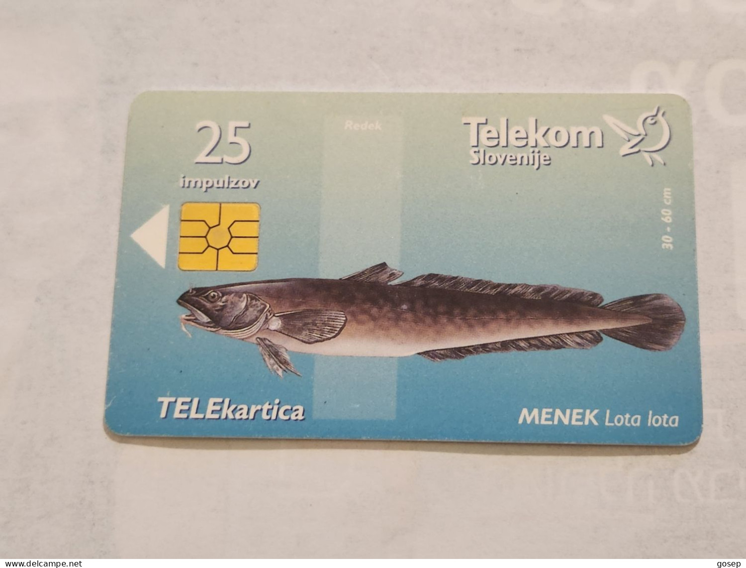 SLOVENIA-(SI-TLS-0114)-Menek / Ljubljanica-(4)(25units)(002-1-0022372)(6/1998)(tirage-10.025)-used Card+1card,prepiad - Eslovenia