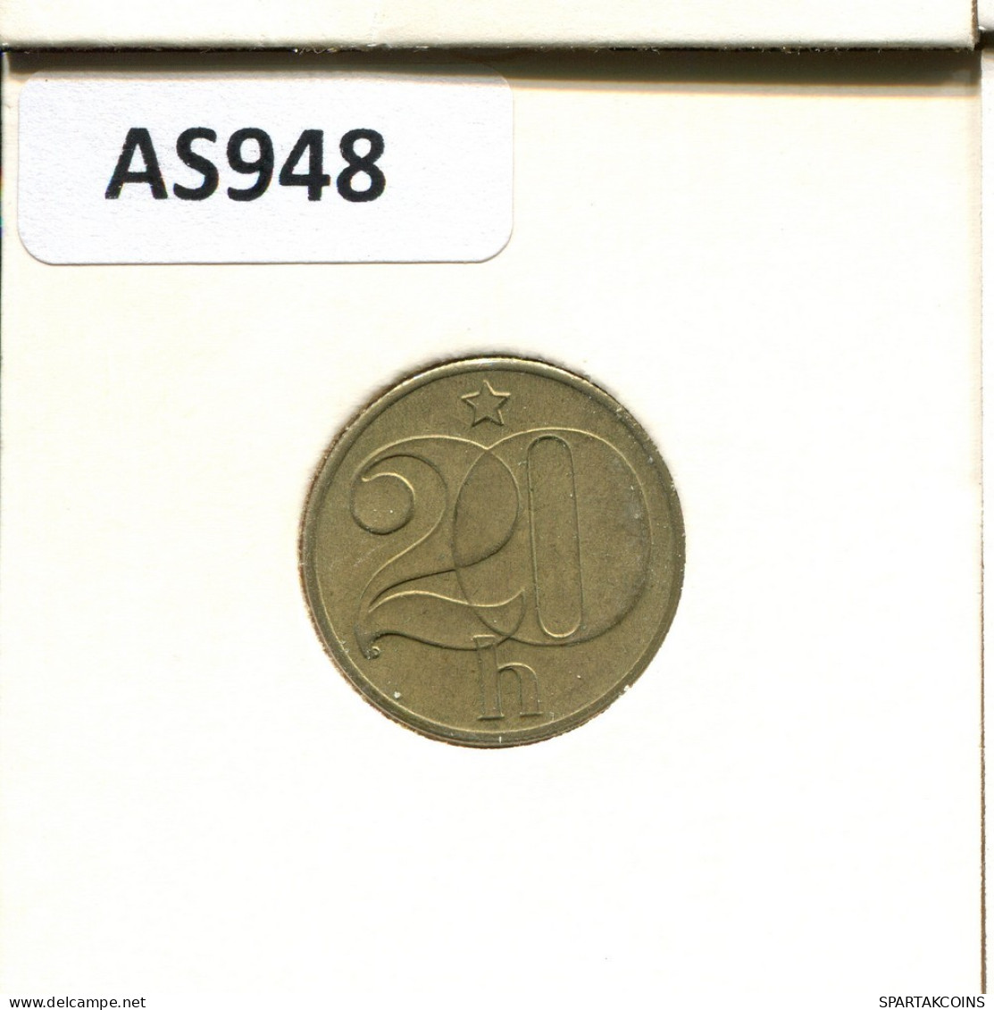 20 HALERU 1982 CHECOSLOVAQUIA CZECHOESLOVAQUIA SLOVAKIA Moneda #AS948.E.A - Cecoslovacchia