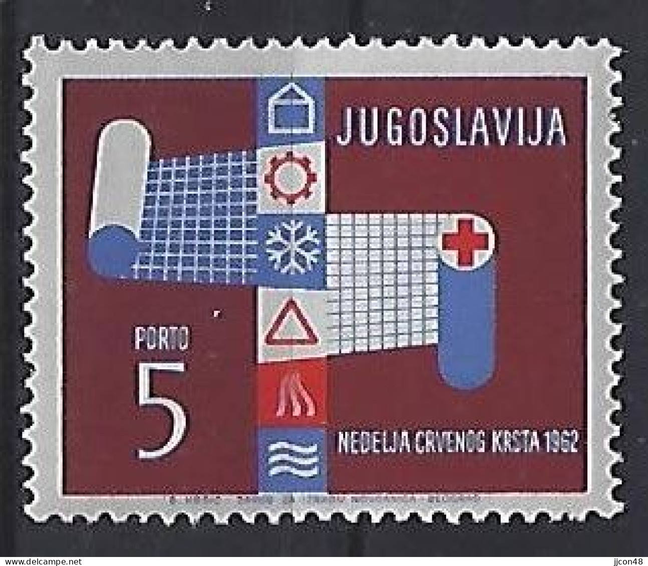 Jugoslavia 1962  Zwangszuschlagsmarken-Porto (**) MNH  Mi.24 - Charity Issues