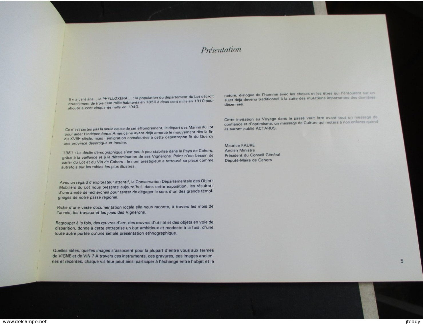 Boek In Franse Taal  1981  VIGNE  Et  VIN  CULTE  Et  CULTURE - Herramientas Antiguas