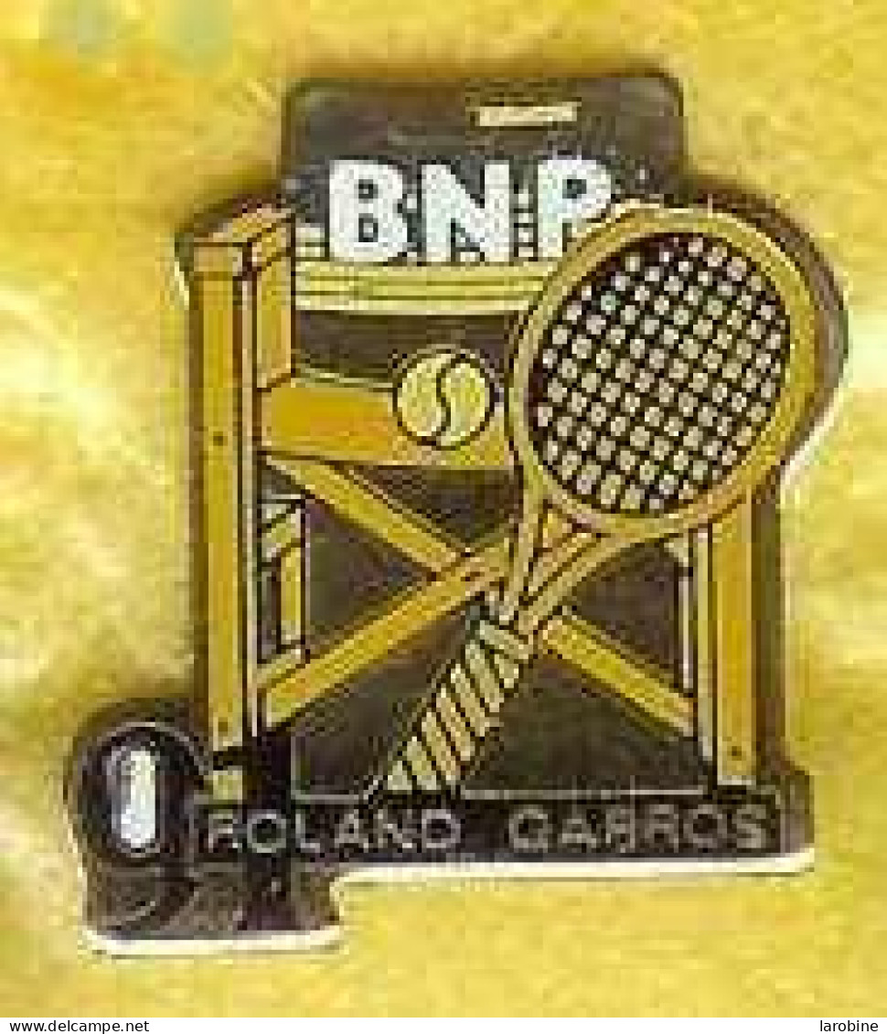 @@ Banque BNP Raquette Tennis ROLAND GARROS 1991 @@ba90b - Tennis