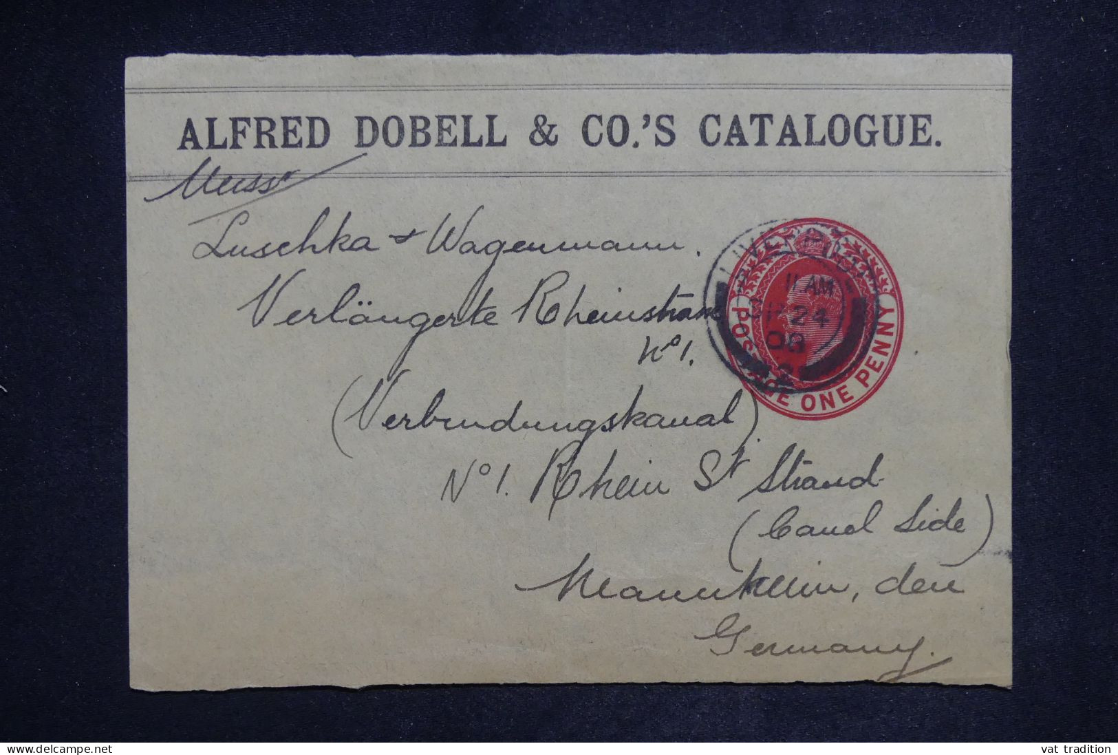 ROYAUME UNI - Entier Postal Commercial De Liverpool Pour L'Allemagne En 1908 - L 151512 - Luftpost & Aerogramme