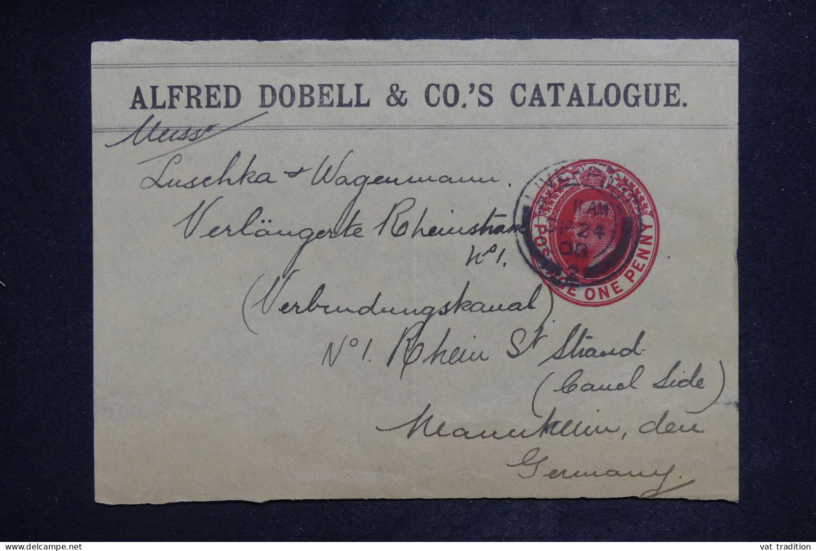 ROYAUME UNI - Entier Postal Commercial De Liverpool Pour L'Allemagne En 1908 - L 151512 - Postwaardestukken