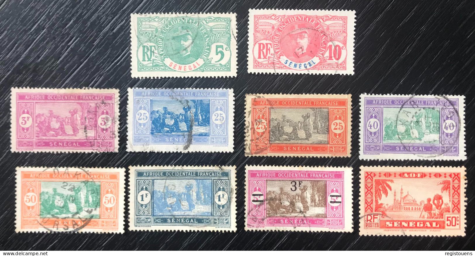 Lot De 10 Timbres Oblitérés Sénégal - Used Stamps