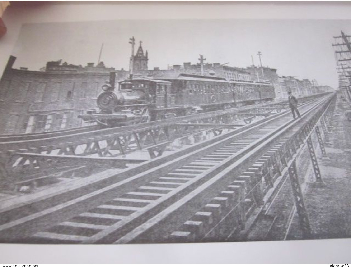 Chemins De Fer Elevated New York,tramways USA ,Baden Baden,autres - Railway & Tramway