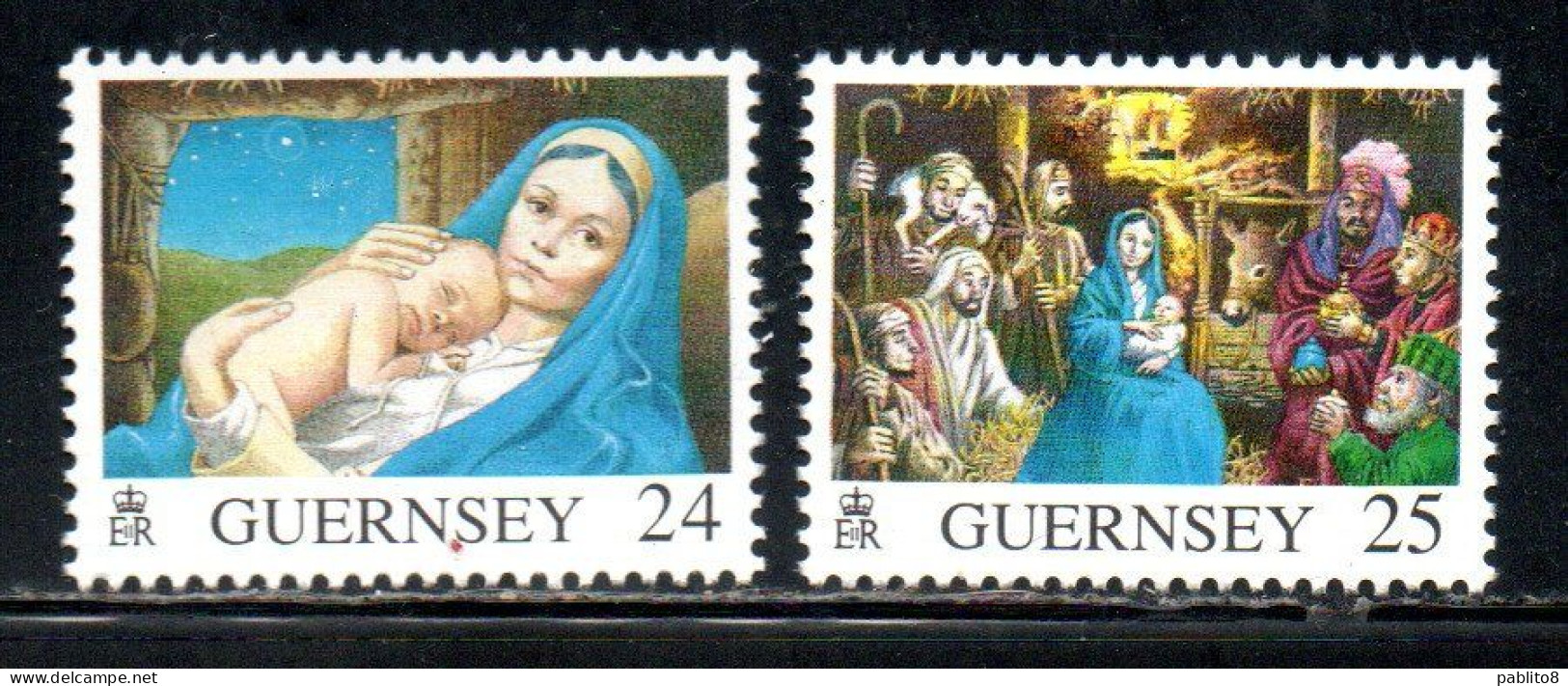 GUERNSEY GUERNESEY 1996 CHRISTMAS NATALE NOEL WEIHNACHTEN NAVIDAD NATAL COMPLETE SET SERIE COMPLETA MNH - Guernesey