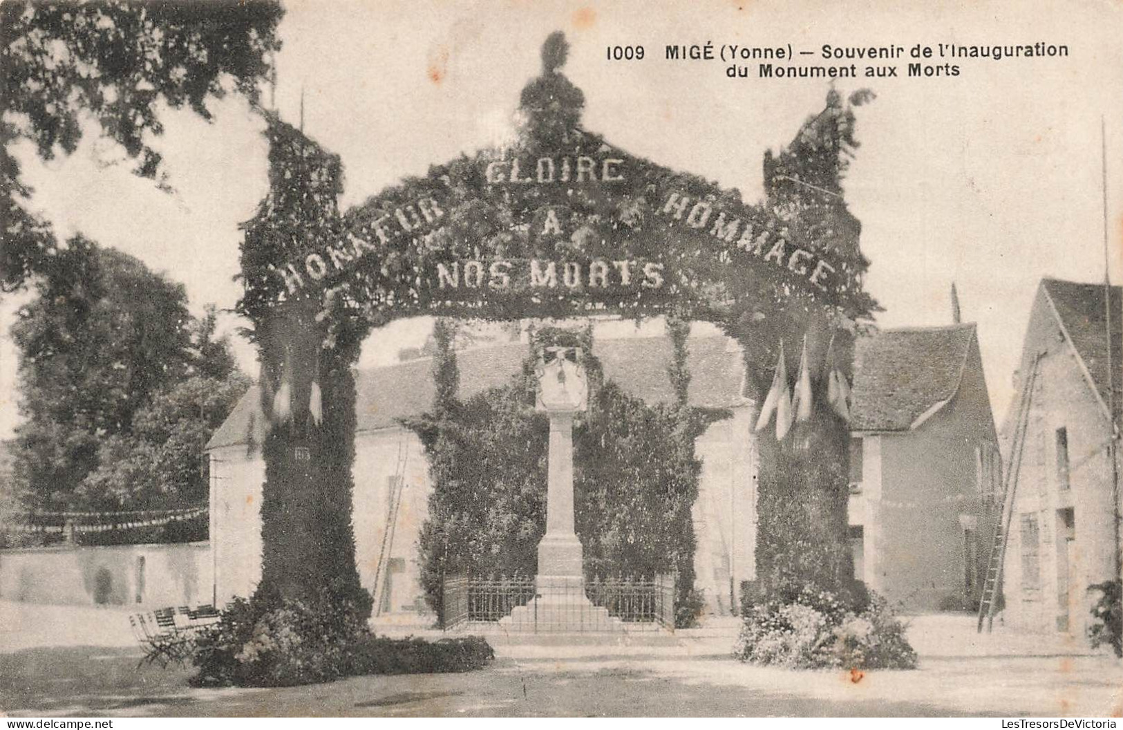 FRANCE - Migé (Yonne) - Souvenir De L'inauguration Du Monument Aux Morts - Vue Générale - Carte Postale Ancienne - Auxerre