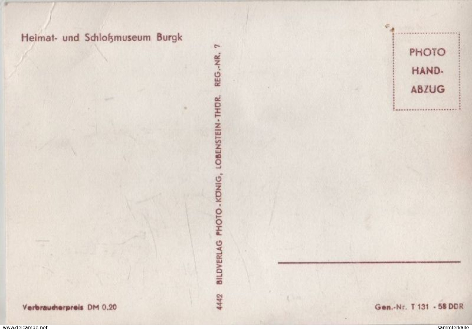 94861 - Burgk - Heimat- Und Schlossmuseum - Schleiz