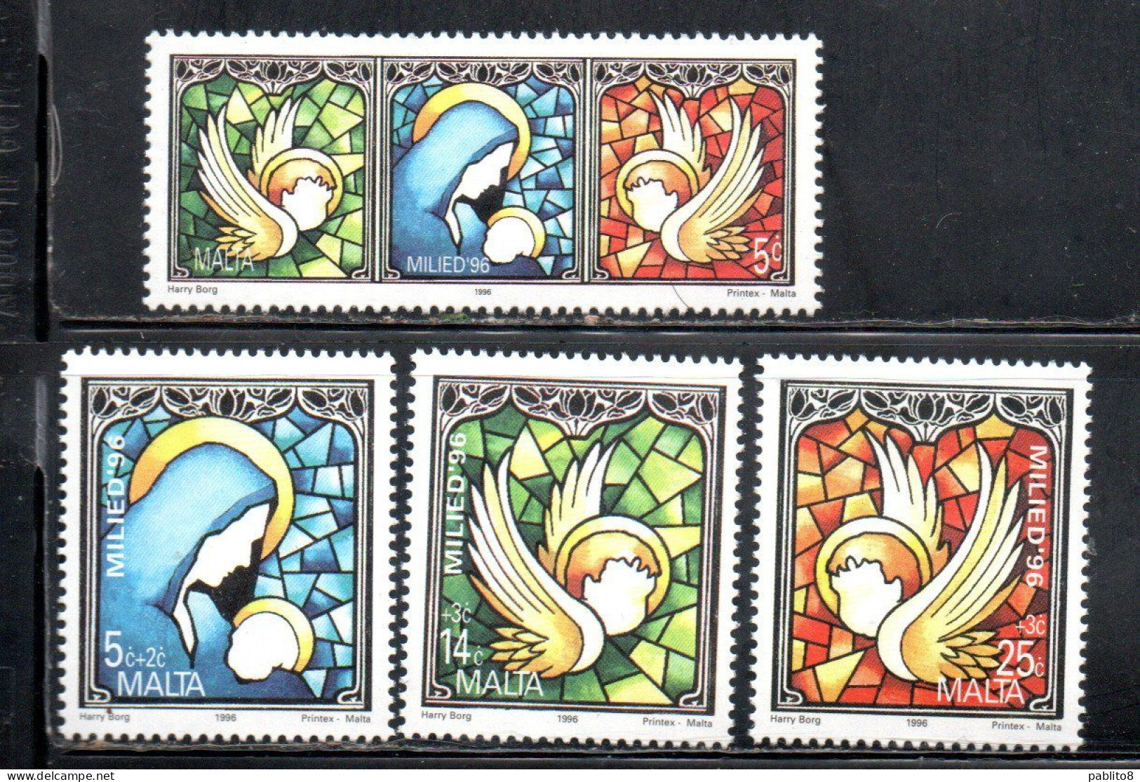 MALTA 1996 CHRISTMAS NATALE NOEL WEIHNACHTEN NAVIDAD COMPLETE SET SERIE COMPLETA MNH - Malta