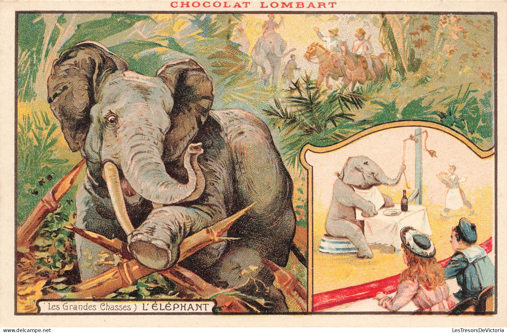 ANIMAUX & FAUNE - L'éléphant - Les Grandes Chasses - Animé - Carte Postale Ancienne - Elefantes