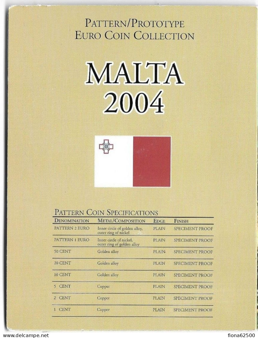 SERIE € ESSAIS 2004 . MALTE . - Essais Privés / Non-officiels