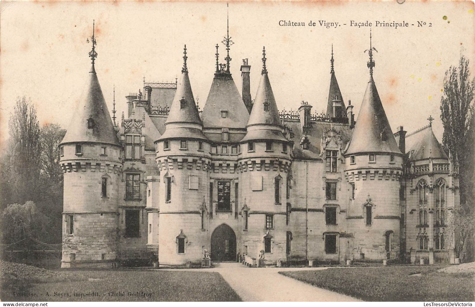 FRANCE - Vigny - Château De Vigny - Façade Principale  - Carte Postale Ancienne - Vigny