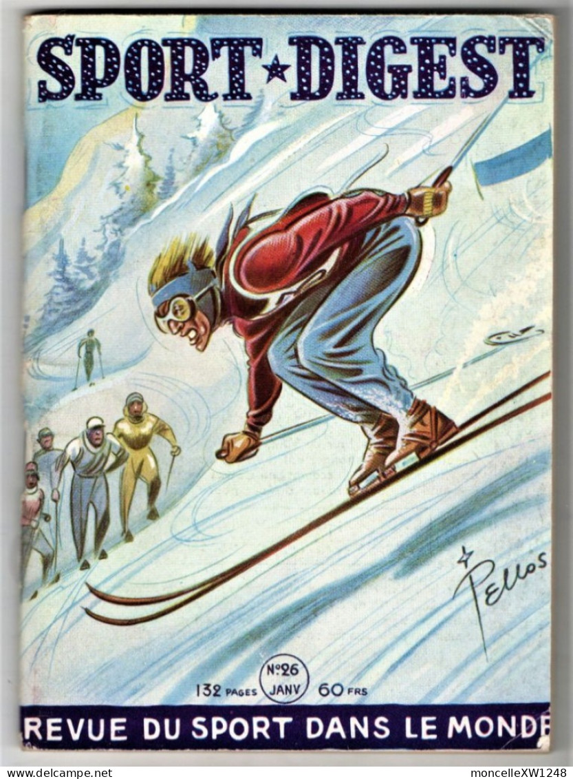 Sport Digest 1950-52 - Lot 3 X N° 14-26-39 - Ski...- Dessins De Pellos - Invierno