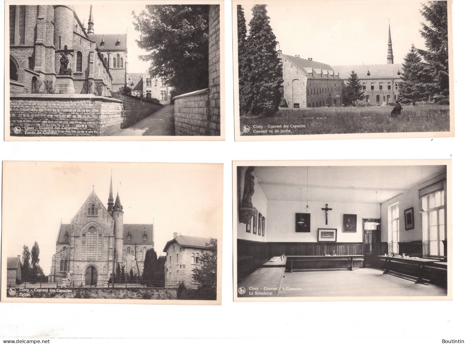 Lot De 10 Cartes Postales De Ciney Couvent Des Capucins - Ciney