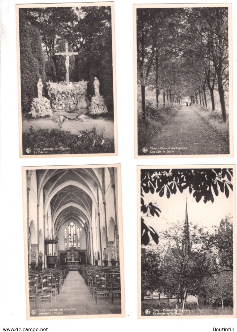 Lot De 10 Cartes Postales De Ciney Couvent Des Capucins - Ciney