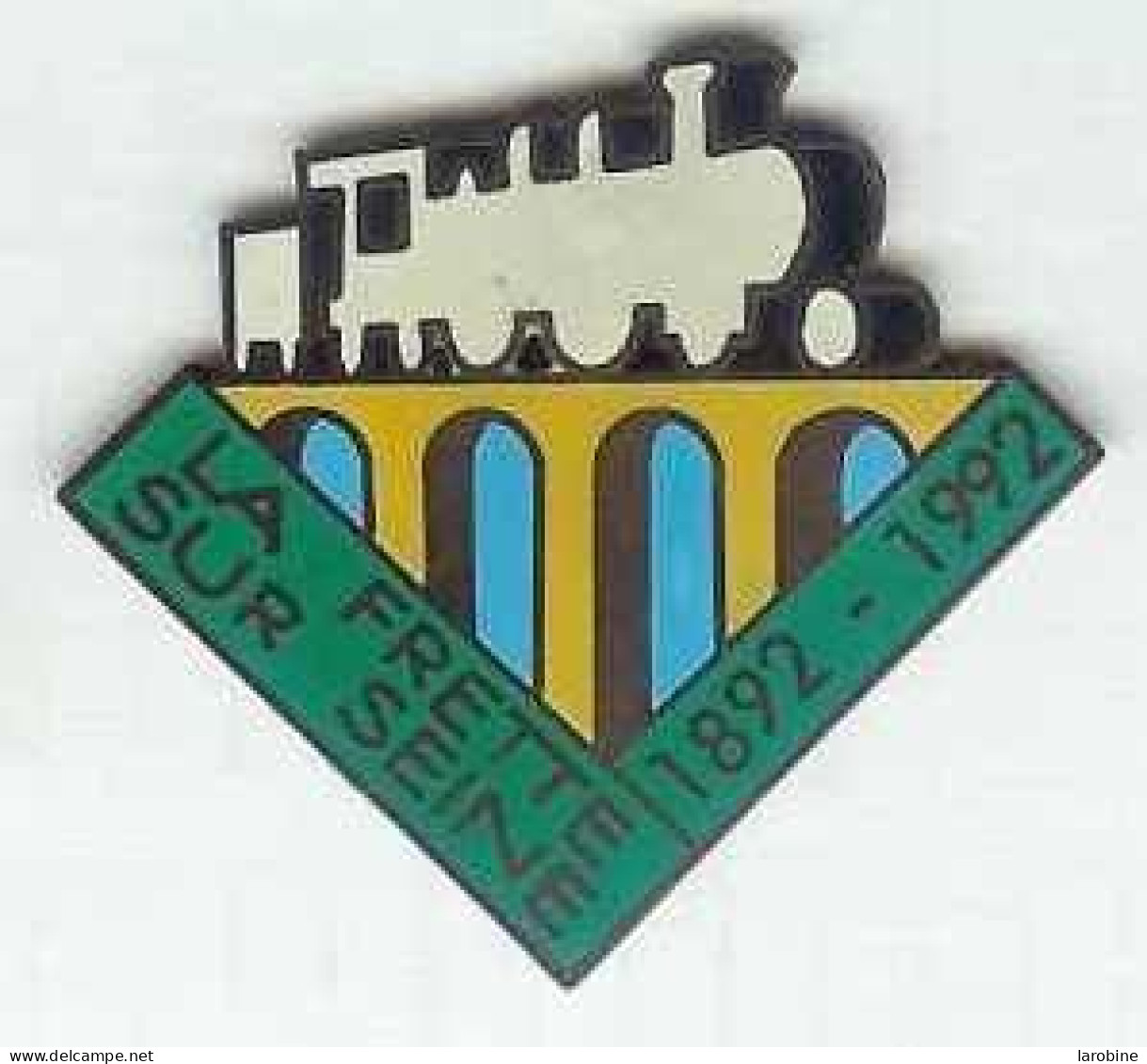 @@ SNCF Train Locomotive à Vapeur Pont - Viaduc La Frette Sur Seine 1892-1992 - N°330 (95-val D'oise) @@sn162 - Transports