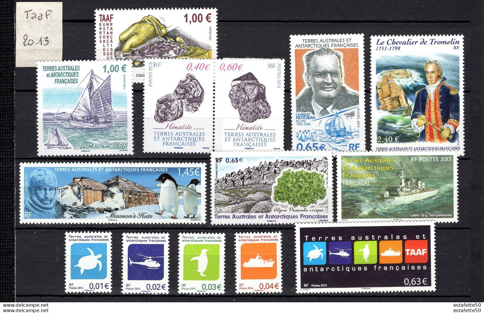 TAAF;2013;année Complète; TP N°641 à 685 + Tous Les Blocs,sans Le Carnet De Voyage ;NEUFS**;MNH - Volledig Jaar