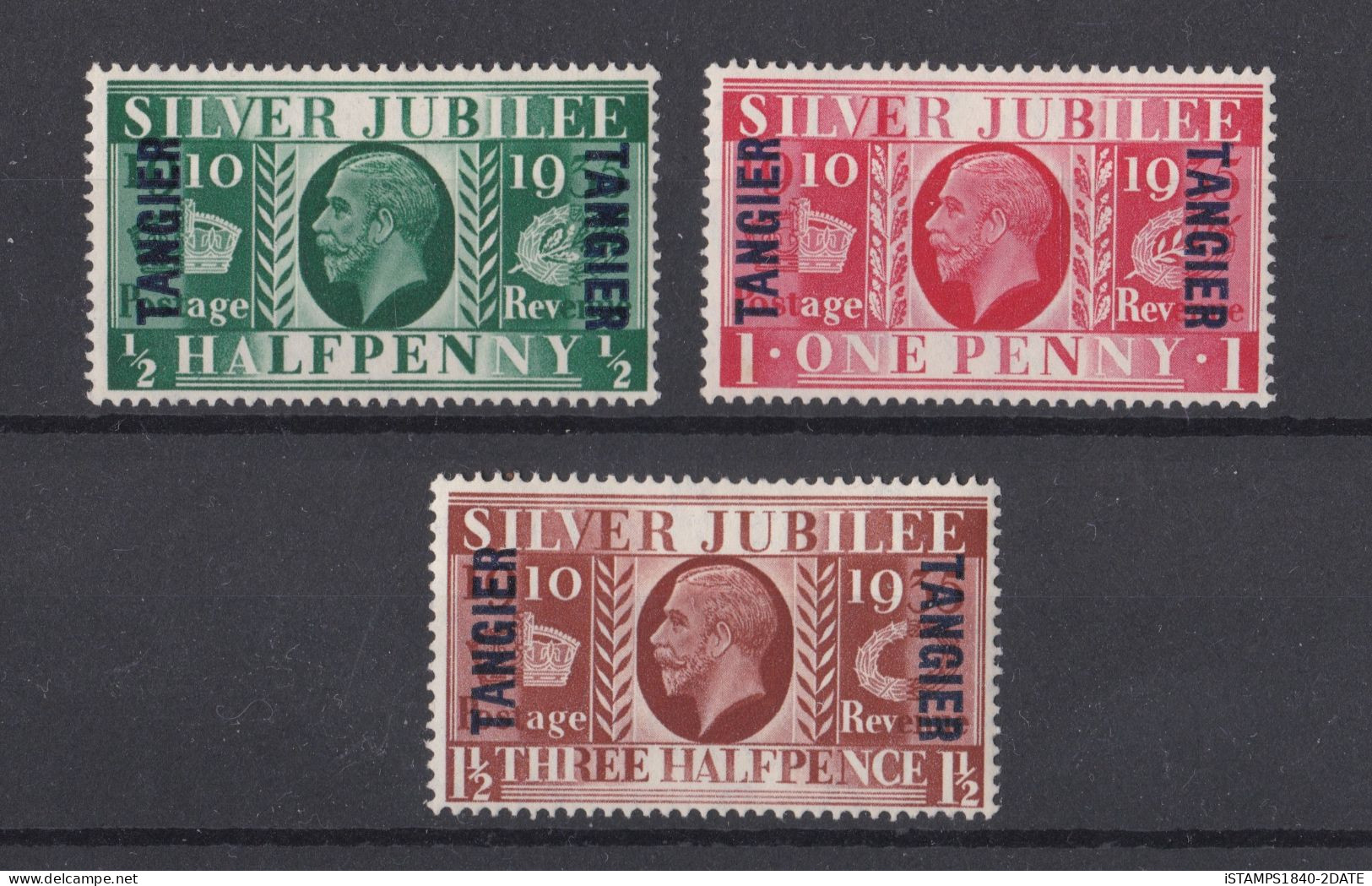 001226/ Tangier 1935 Sg238/40 Silver Jubilee M/MINT Set Of 3 Cv £30 + - Bureaux Au Maroc / Tanger (...-1958)