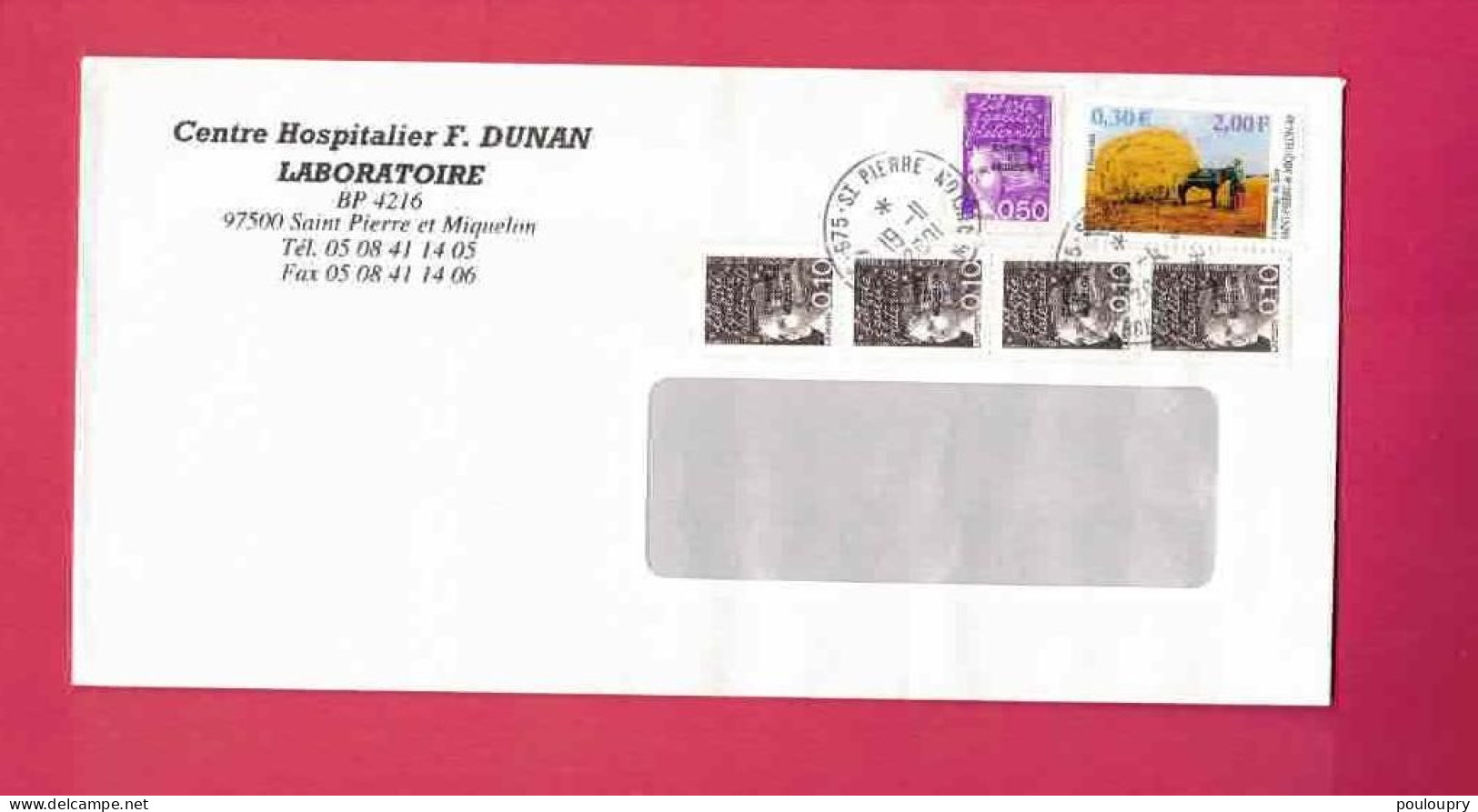 Lettre De 2001 - YT N° 656 En Bande De 4 Et 742 - Storia Postale