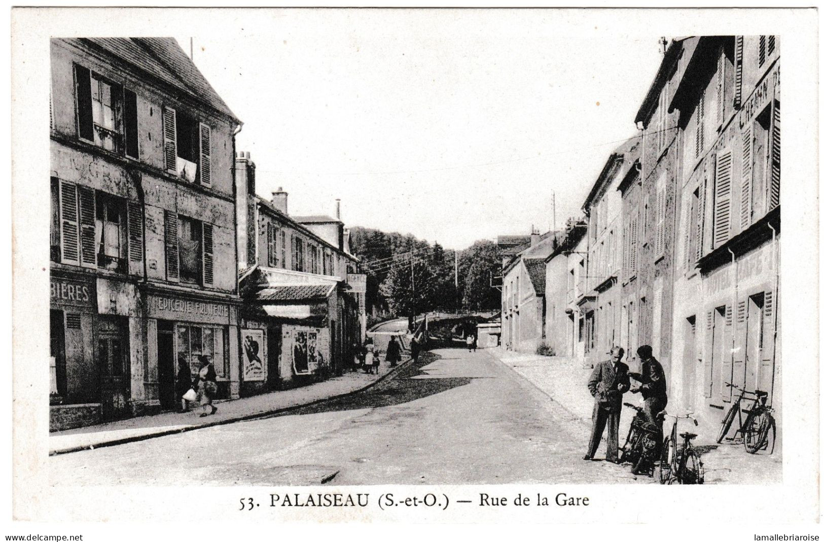 91, Palaiseau, Rue De La Gare, Avec Motocylette - Palaiseau