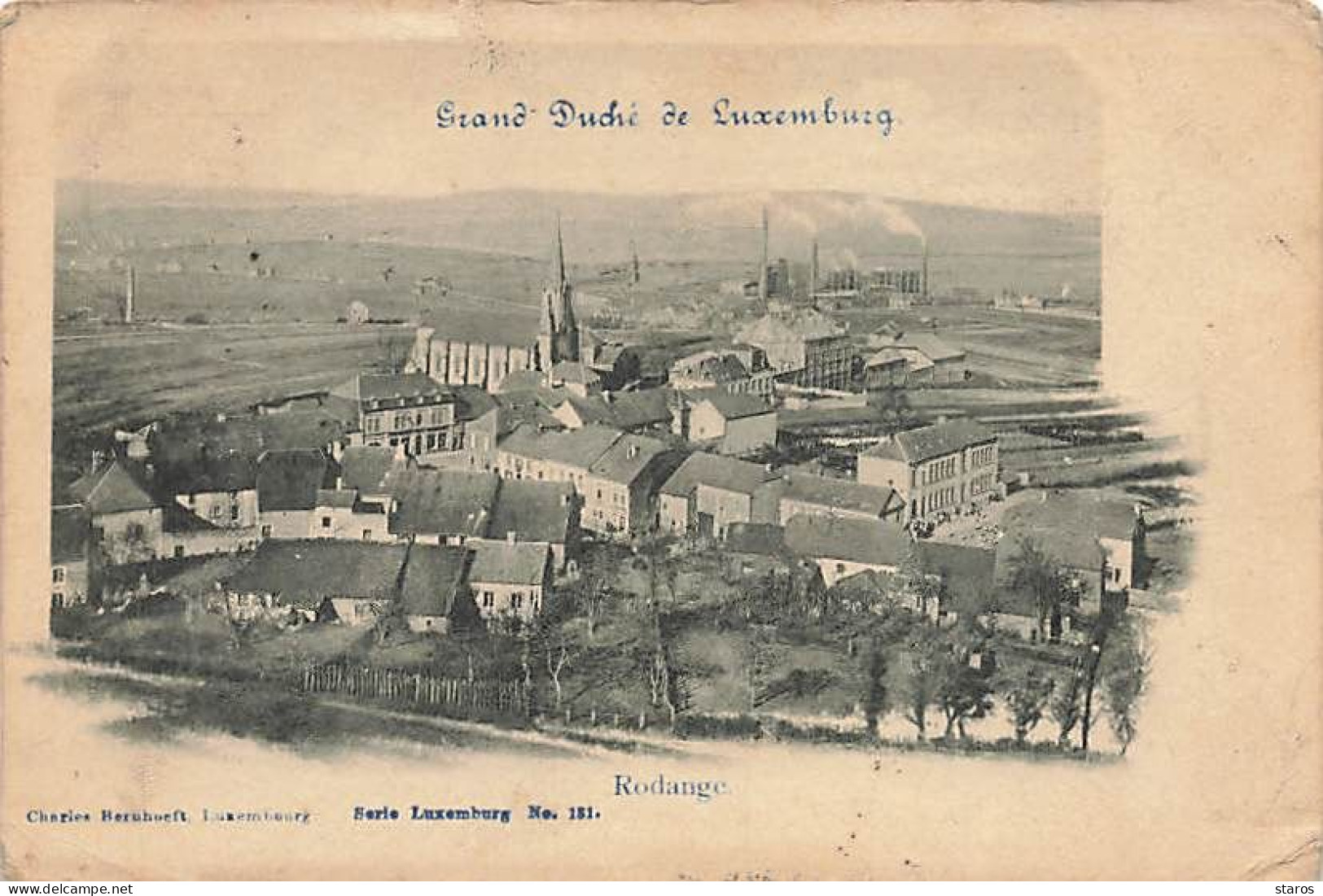 Luxembourg - RODANGE - Grand-Duché De Luxembourg - Carte Vendue En L'état - Rodange