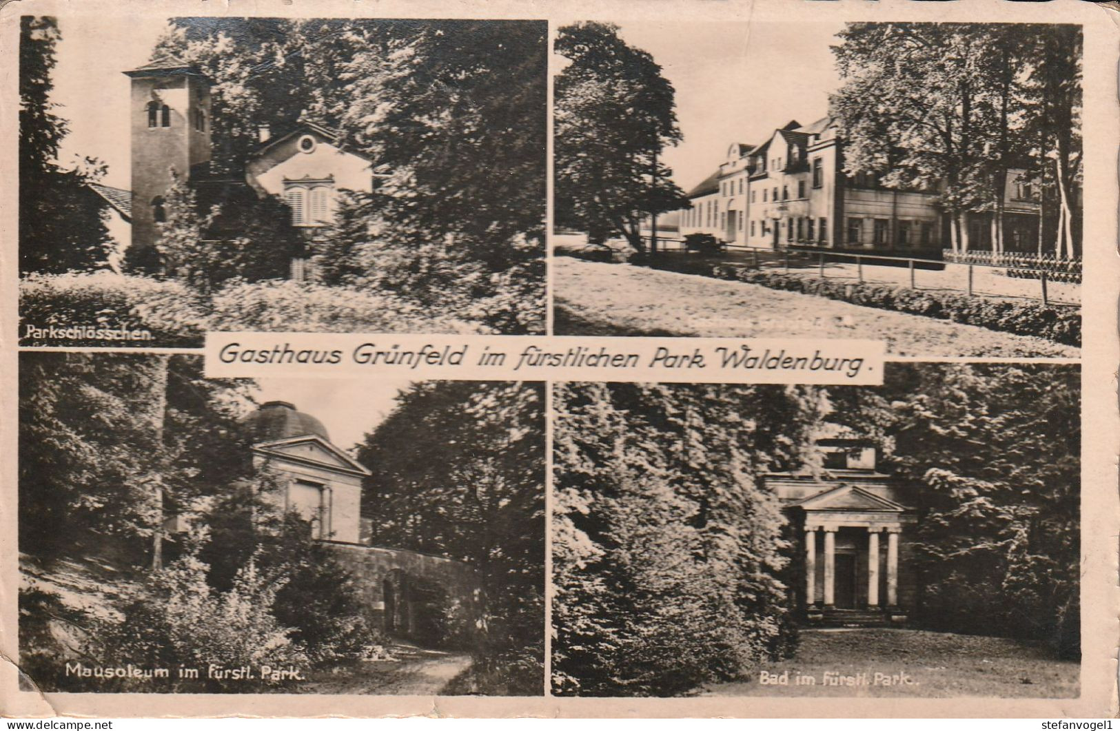 Waldenburg, Park Gel. 1940 - Waldenburg (Sachsen)