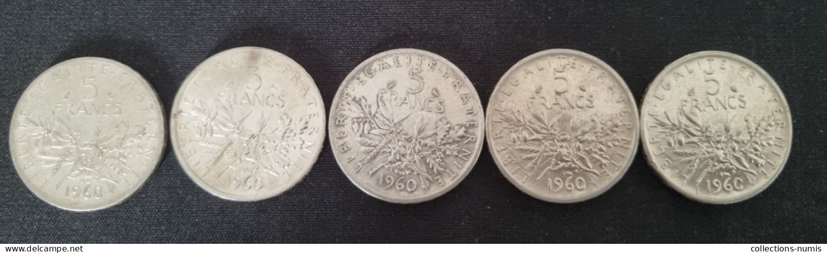 5 Francs Semeuse Argent - 5 Francs