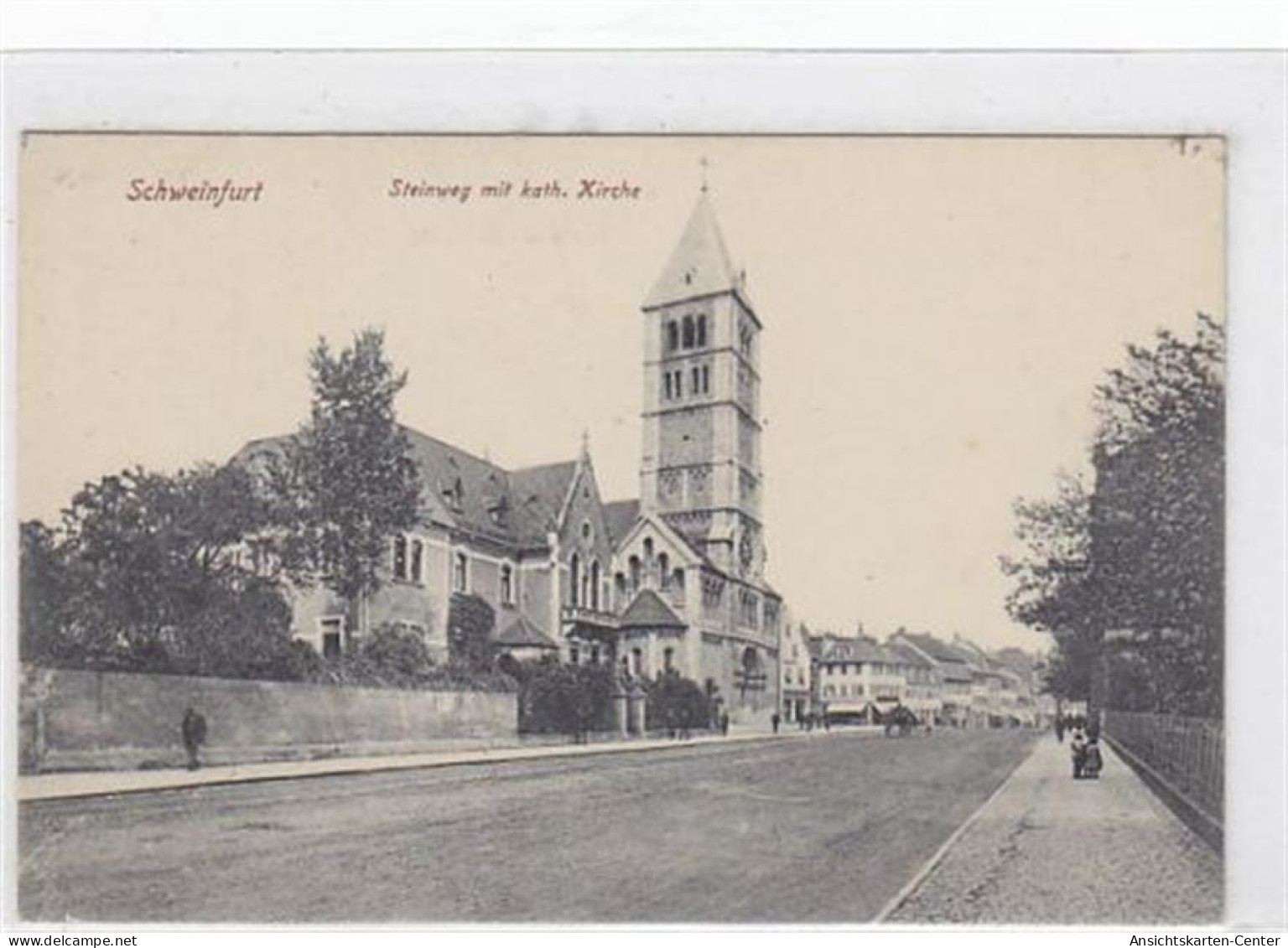 39037101 - Schweinfurt. Steinweg Katholischen Kirche. Ungelaufen. Gute Erhaltung. - Schweinfurt