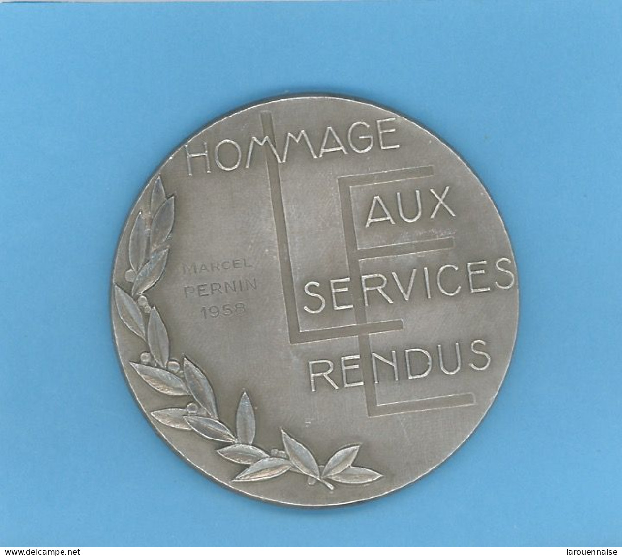 MÉDAILLE - LORRAINE /ESCAUT -BRONZE -81mm- 230 Gr -GRAVEUR -SIMON - ATTRIBUÉE EN 1958 - - Professionals / Firms