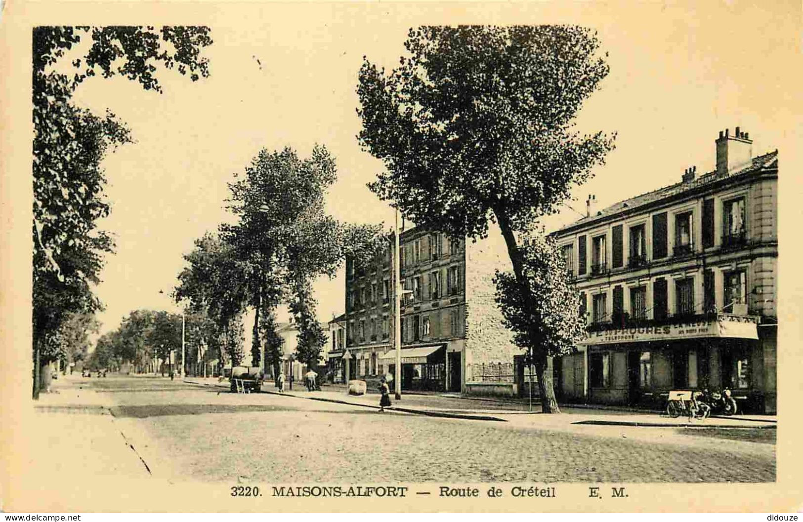 94 - Maisons Alfort - Route De Créteil - Animée - Café Du Progrés - CPA - Carte Neuve - Voir Scans Recto-Verso - Maisons Alfort