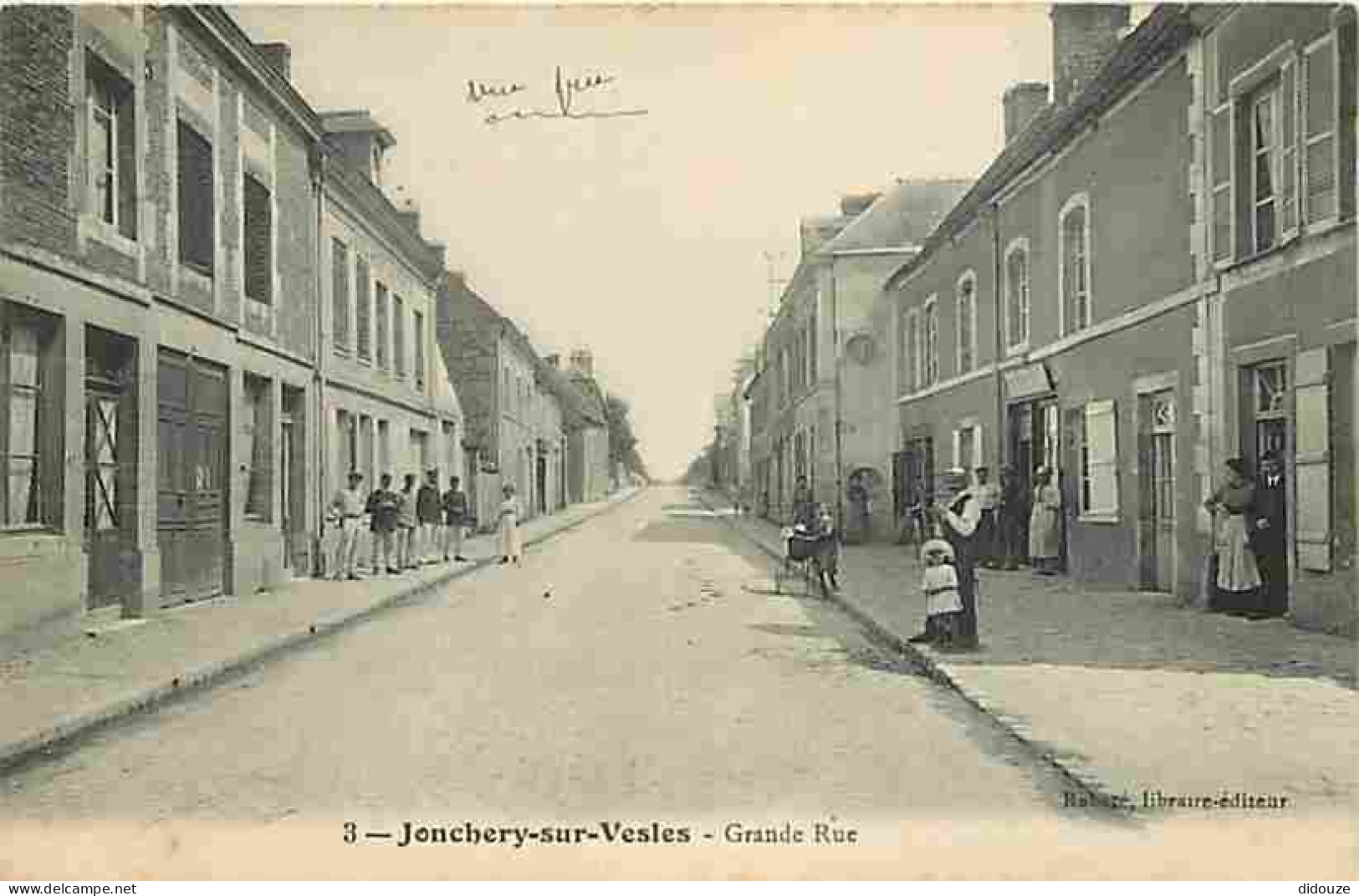 51 - Jonchery Sur Vesles - Grande Rue - Animée - Correspondance Militaire - CPA - Voir Scans Recto-Verso - Jonchery-sur-Vesle