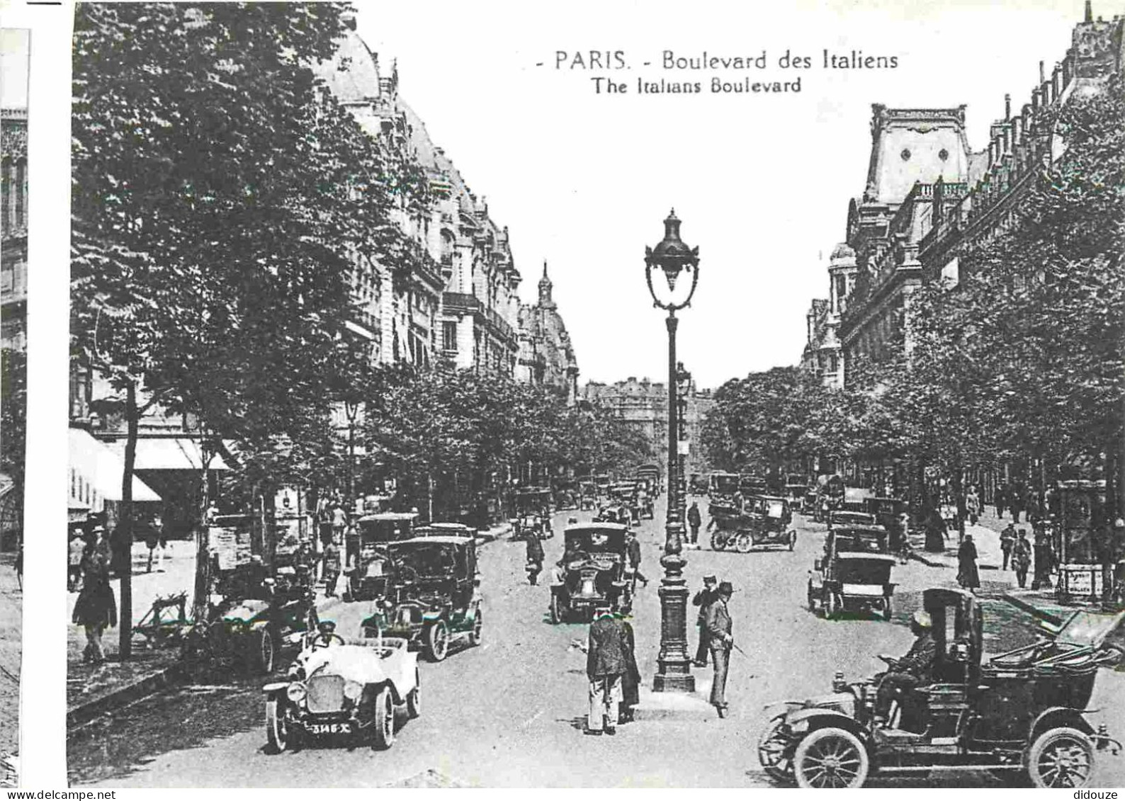Reproduction CPA - 75 Paris - Boulevard Des Italiens - Automobiles - CPM - Carte Neuve - Voir Scans Recto-Verso - Non Classificati