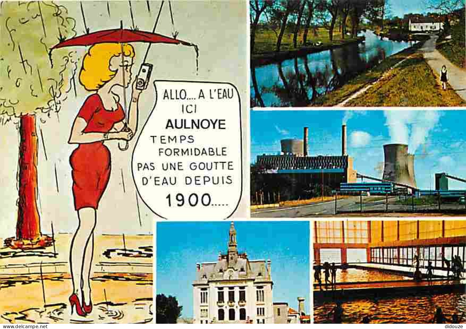 59 - Aulnoye - Multivues - Dessin Humoristique - CPM - Voir Scans Recto-Verso - Aulnoye