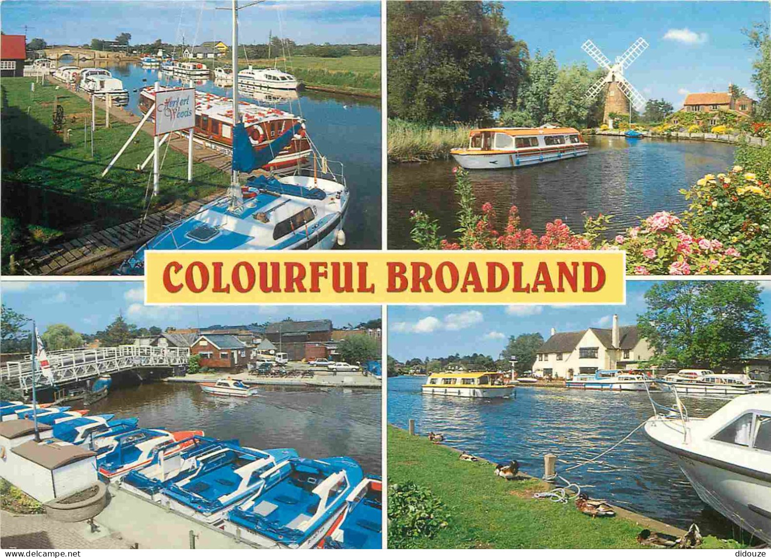 Angleterre - Colorful Broadland - Multivues - Bateaux - Moulin à Vent - Norfolk - England - Royaume Uni - UK - United Ki - Autres & Non Classés