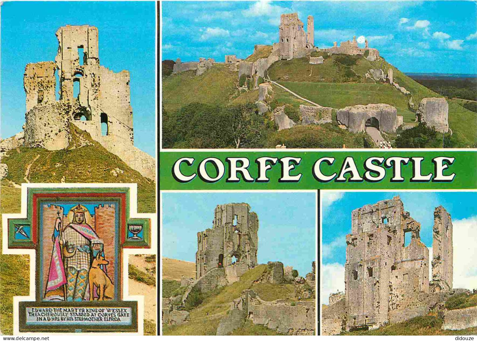 Angleterre - Corfe - Corfe Castle - Multivues - Chateau - Vieilles Pierres - Dorset - England - Royaume Uni - UK - Unite - Autres & Non Classés