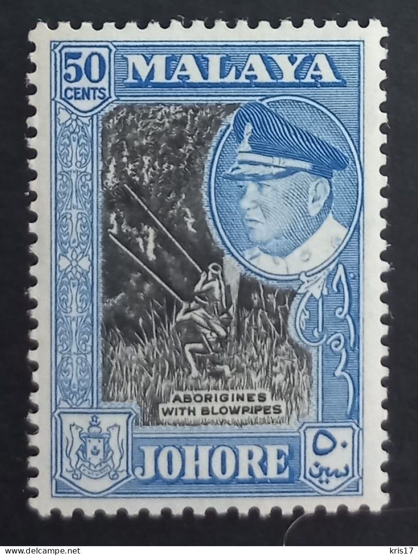 (TI)(MLYJO57-6) MALAYSIA MALAYA 1957 JOHORE, Neufs, ** , MNH, 50cents - Johore