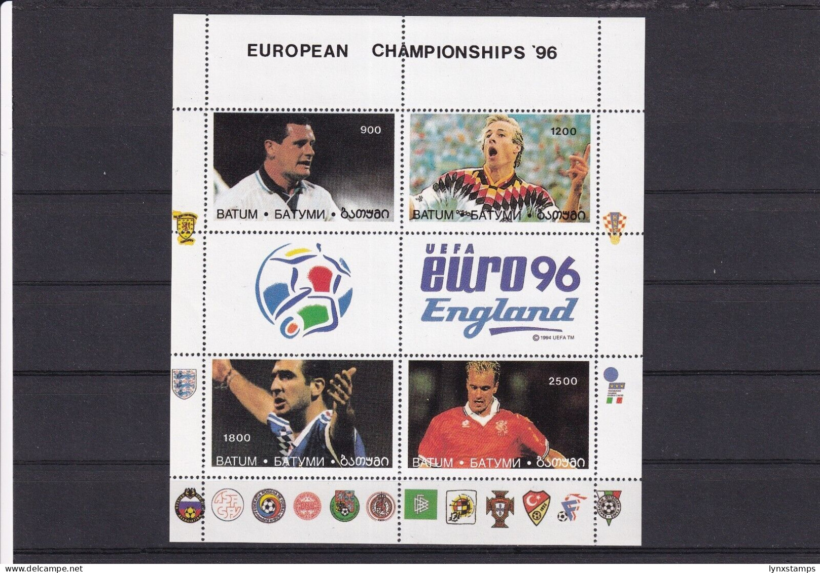 SA05 Batumi Georgia 1996 Football European Championship '96 Cinderella Block - Cinderellas