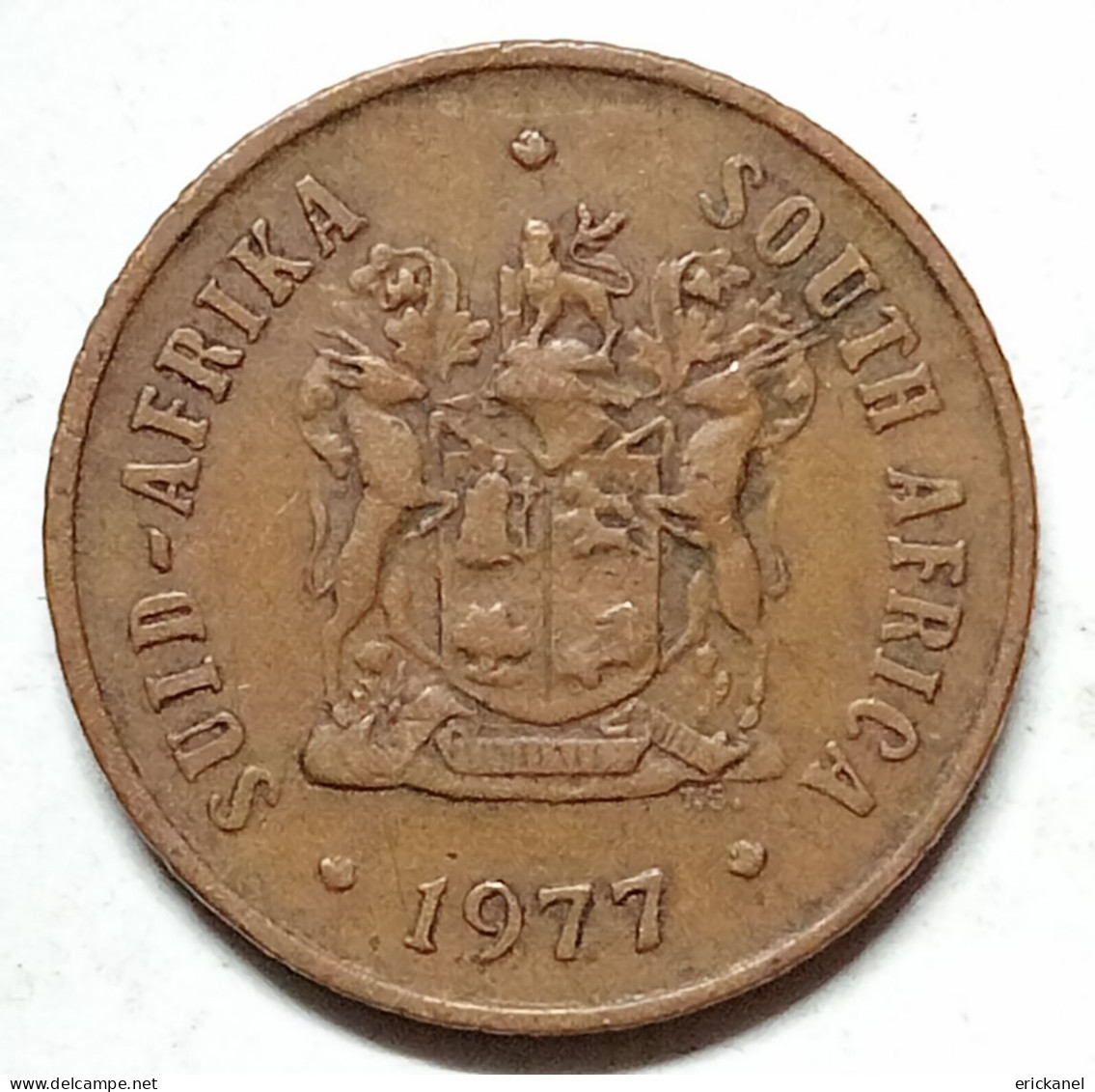 SOUTH AFRICA 1977 1 CENT - Afrique Du Sud