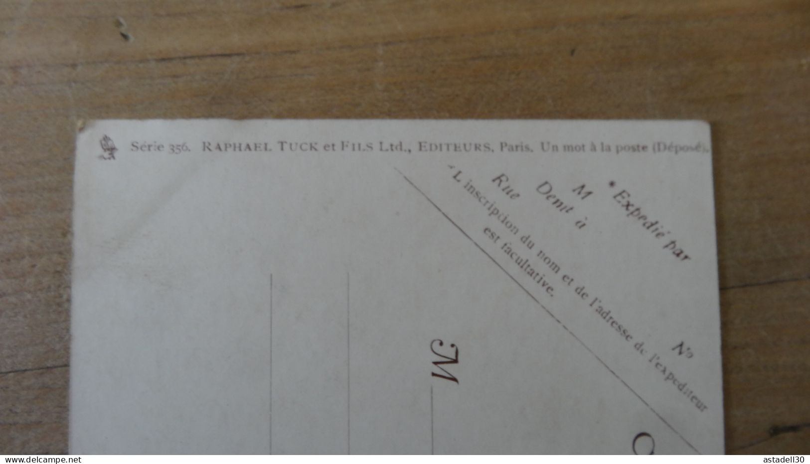 Raphael TUCK, 2 Cartes De La Série 356 : Un Mot à La Poste ........... 17647 - Tuck, Raphael