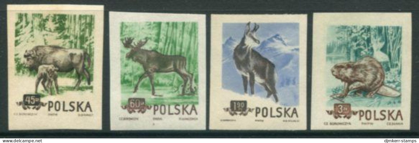 POLAND 1954 Protected Animals Imperforate MNH / **.  Michel 885-88B - Ongebruikt